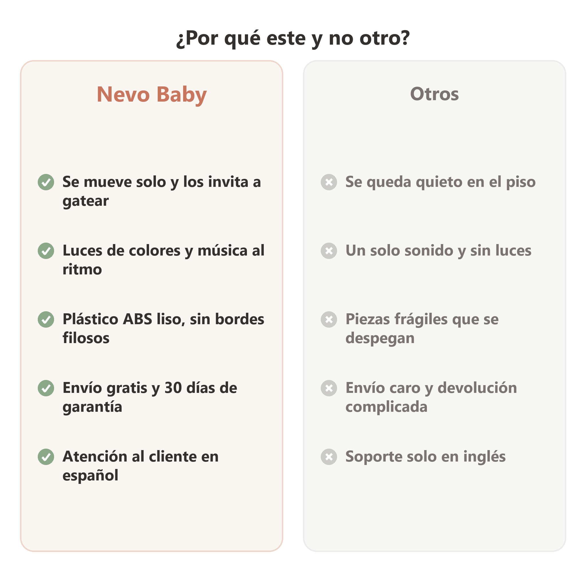 Comparativa entre el elefante baterista de Nevo Baby y otros juguetes parecidos