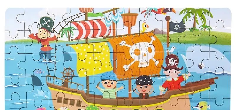 Rompecabezas 60 piezas — Barco Pirata