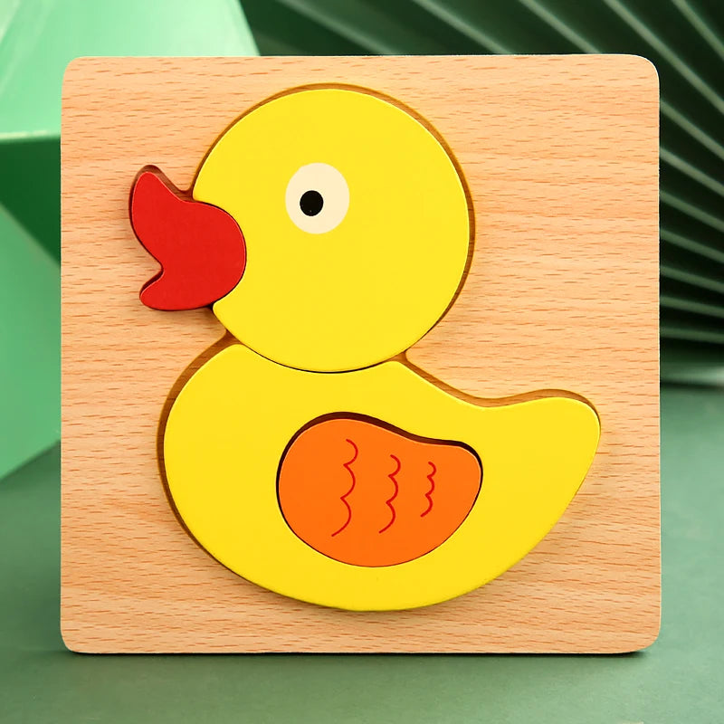 Rompecabezas 3D de Madera — Pato