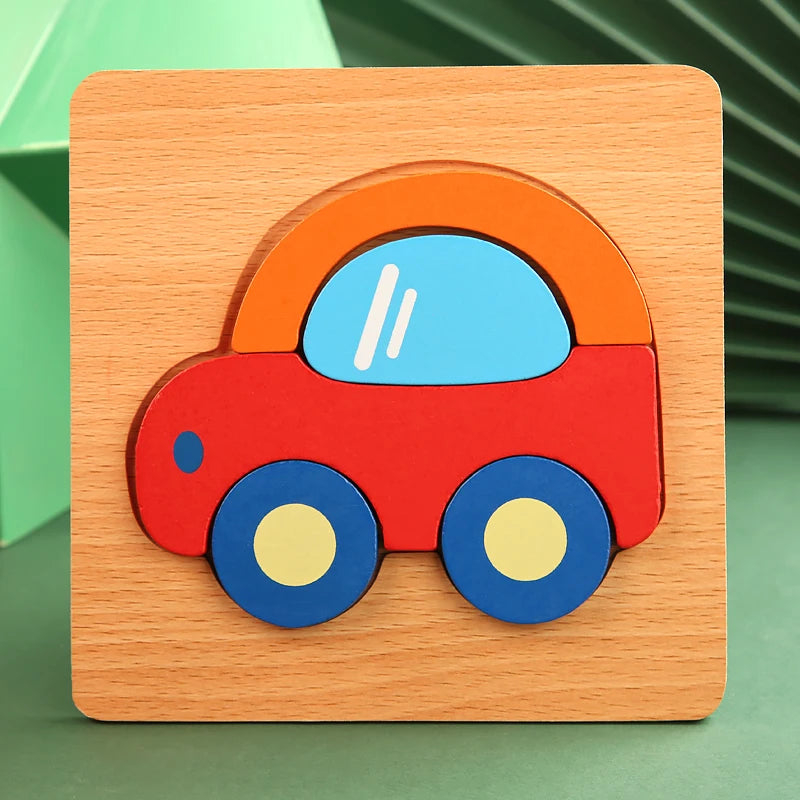 Rompecabezas 3D de Madera — Auto