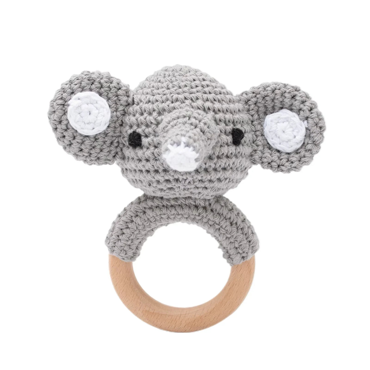 Sonajero de crochet — Elefante