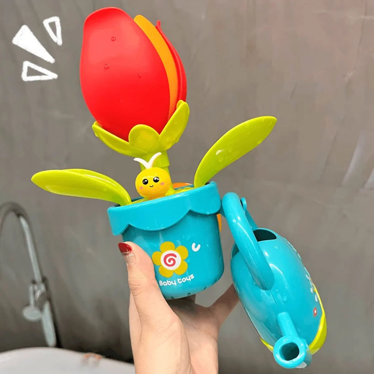 Cascada de Baño con Patito — flor