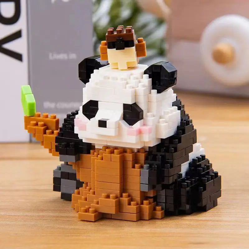 Mini Bloques de Panda para Armar — Modelo 1