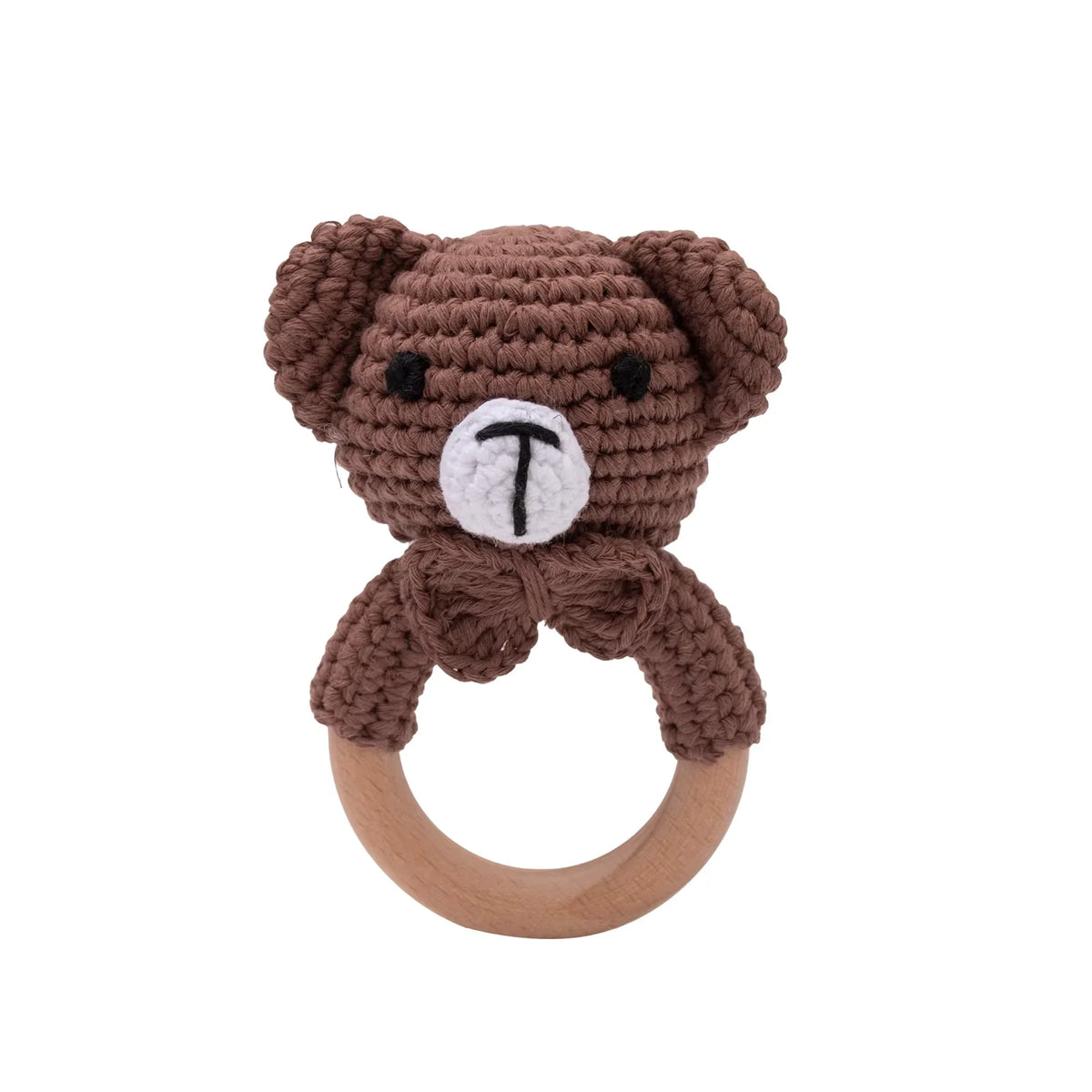 Sonajero de crochet — Osito