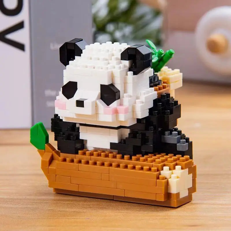 Mini Bloques de Panda para Armar — Modelo 3