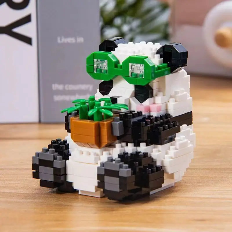 Mini Bloques de Panda para Armar — Modelo 6