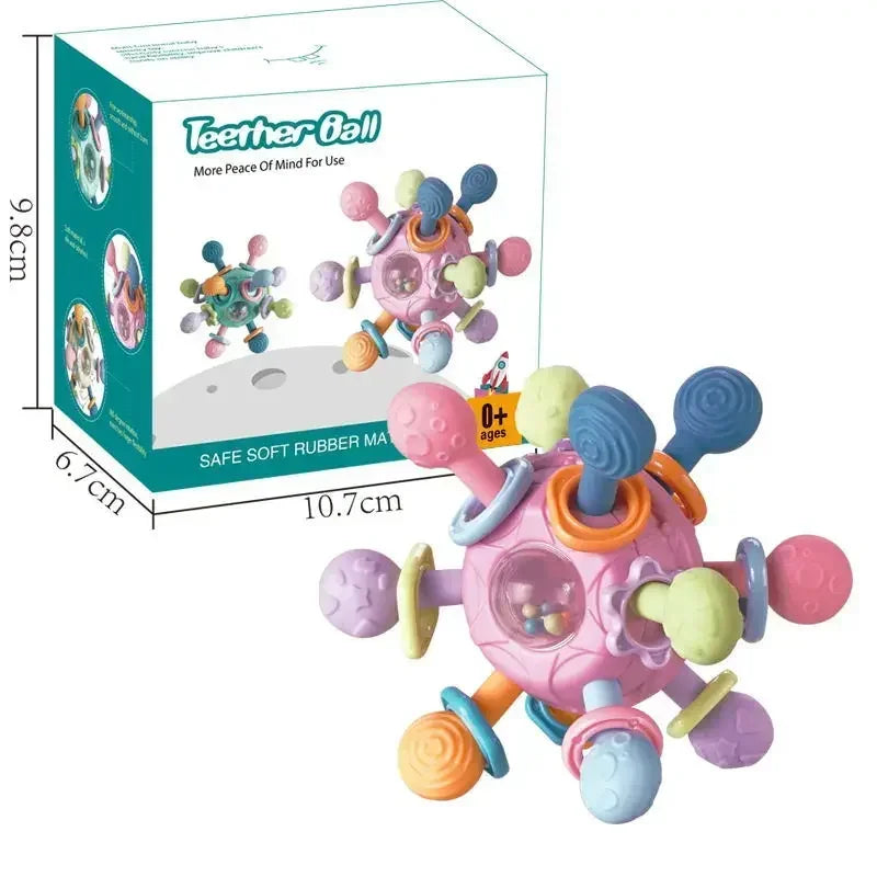 Pelota Mordedor Sensorial — Rosa