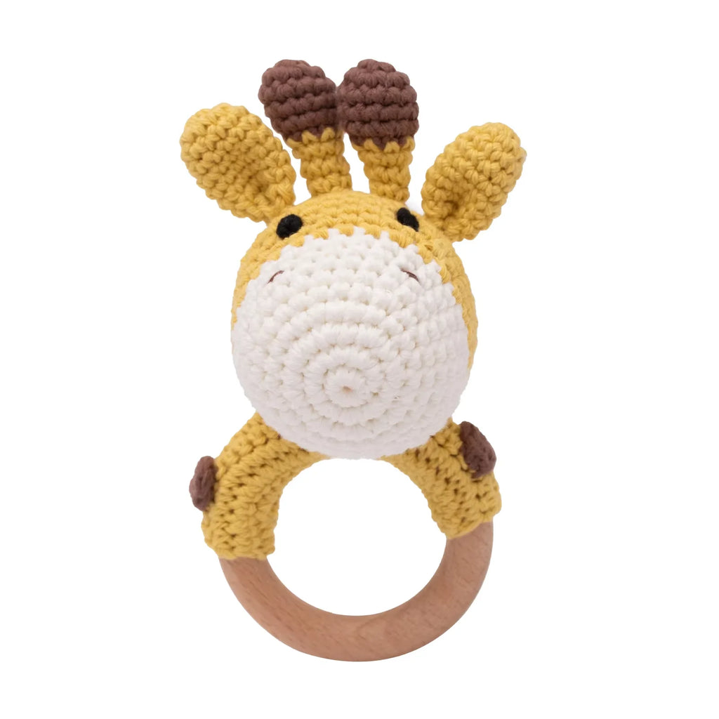 Sonajero de crochet — Jirafa