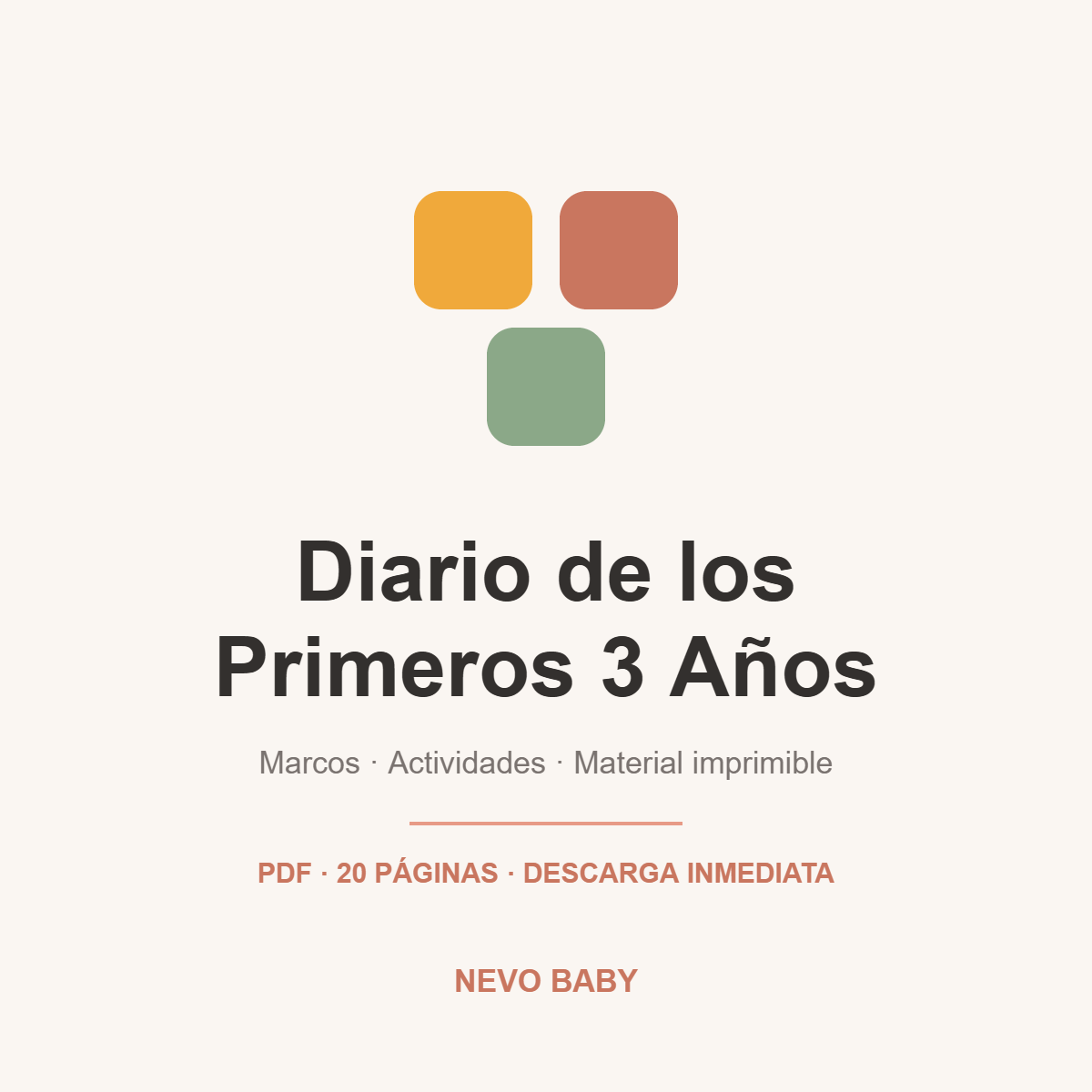 Diario de los Primeros 3 Años (PDF)
