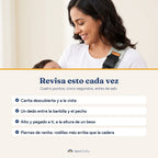 Cuatro puntos de seguridad a revisar cada vez que usas el portabebe